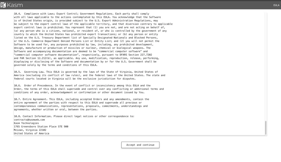 访问https://your_ip:3000，进入Kasm Workspaces安装向导。