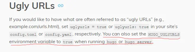 Ugly URLS