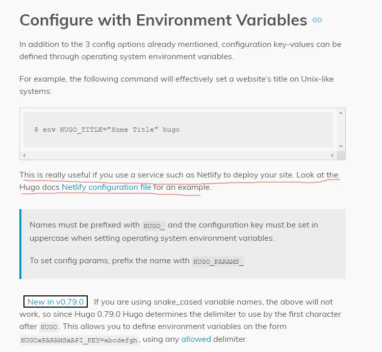 Configure environment variables
