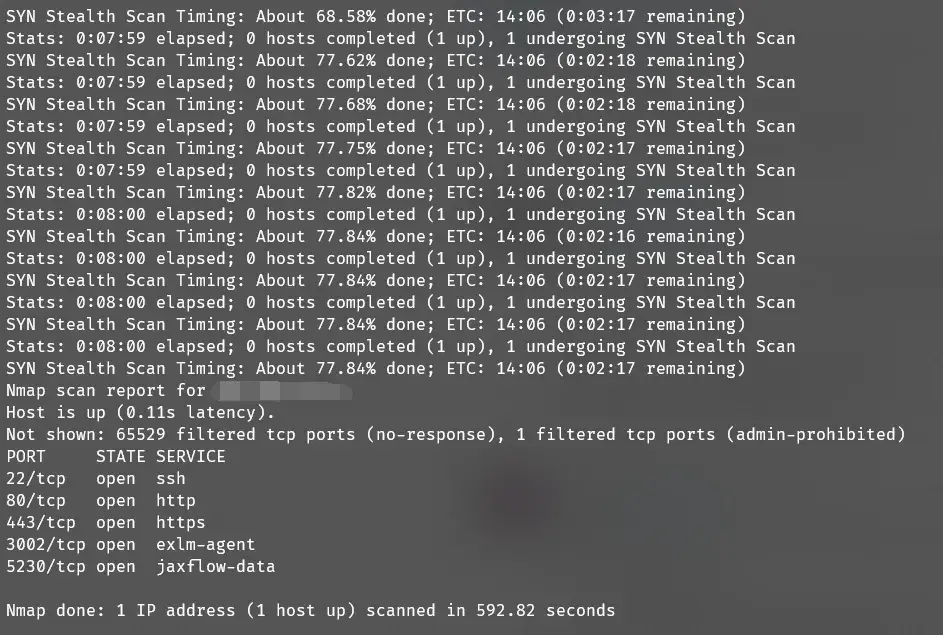 GreenCloud VPS port status