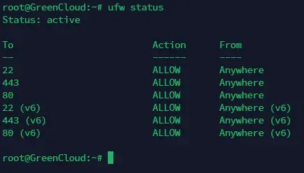 UFW status
