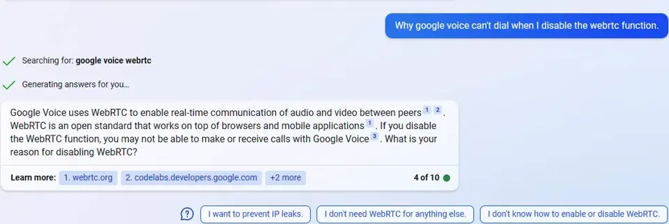 new bing dial