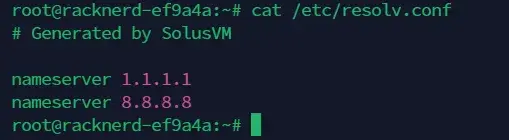 Update /etc/resolv.conf