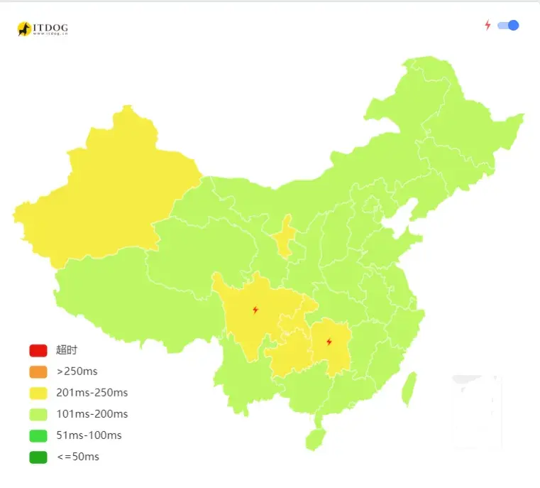 RackNerd optimized route China ping values are decent