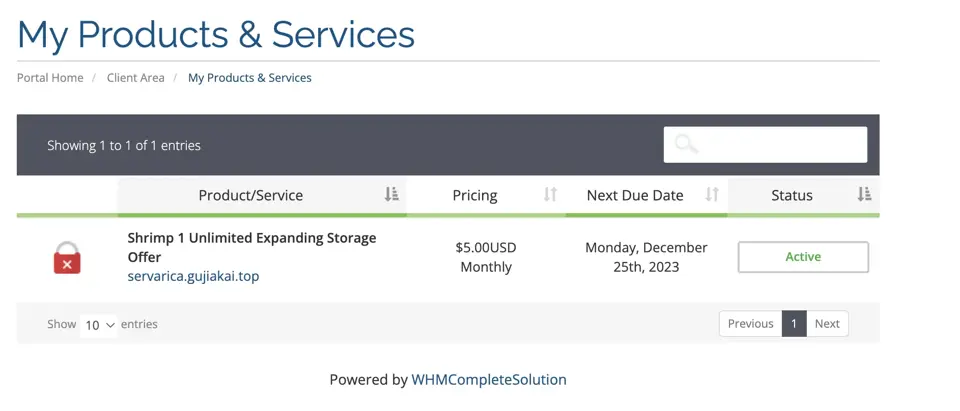 Servarica Unlimited Storage VPS ($5/month)