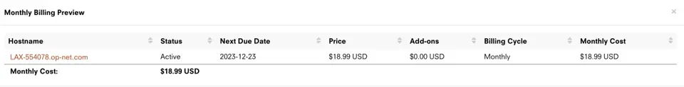 OneProvider Los Angeles Dedicated Server ($18.99/month)