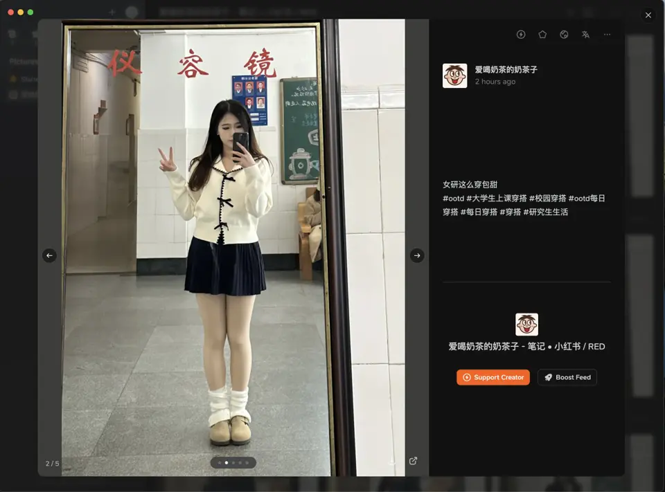 小红书全文抓取效果图2