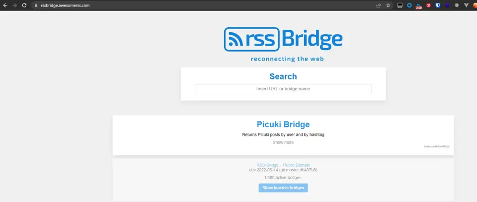rssbridge https