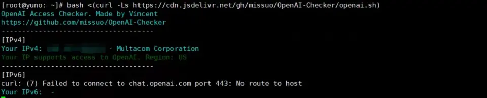 One-click script shows ChatGPT accessible
