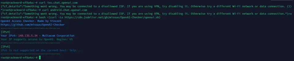 Popular VPS OpenAI detection script doesn’t support mobile ChatGPT unlock detection